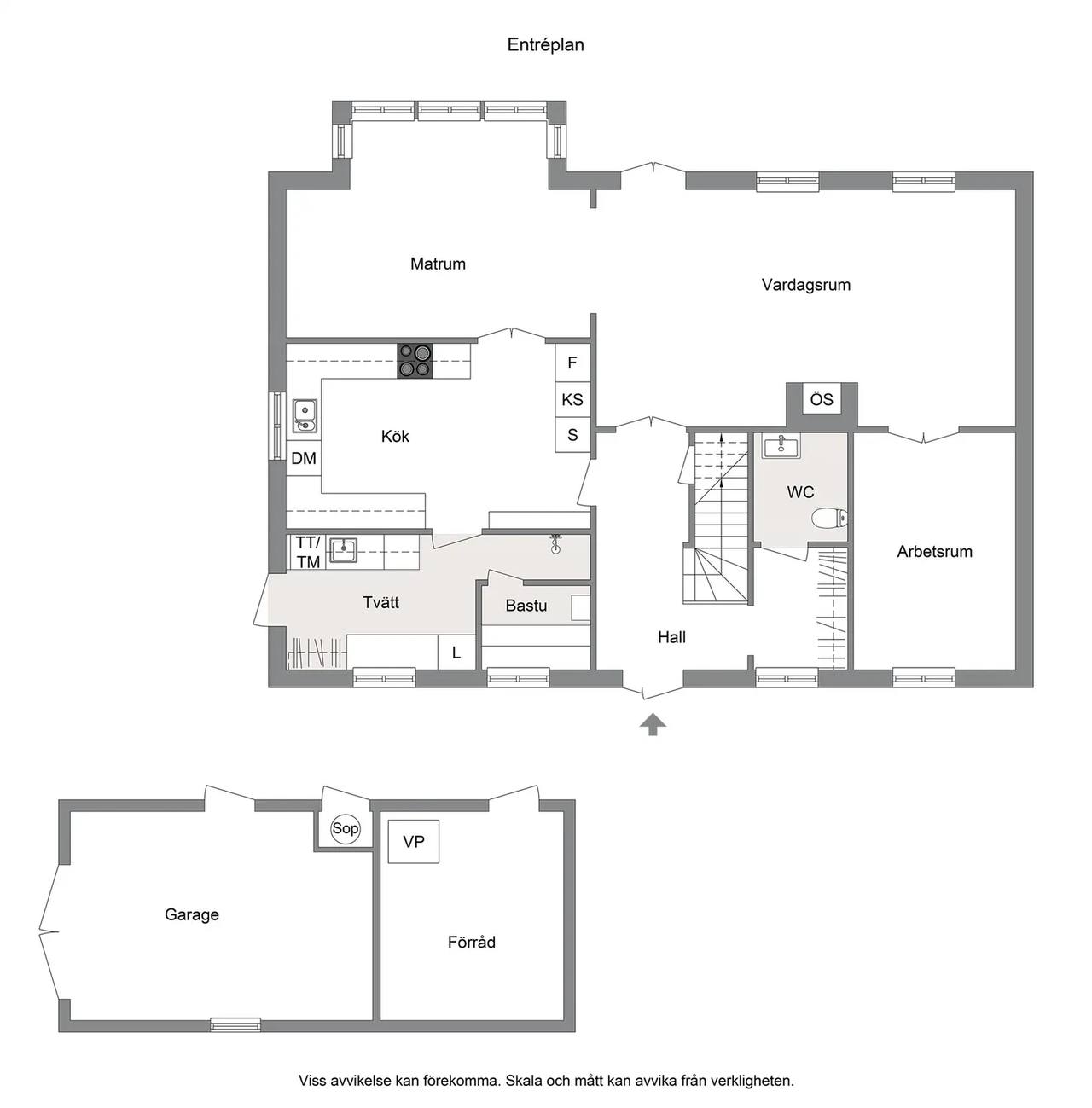 Floor plan for Tibblevägen 45