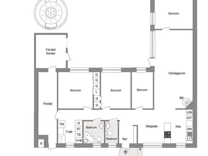 Floor plan for Porsvägen 226
