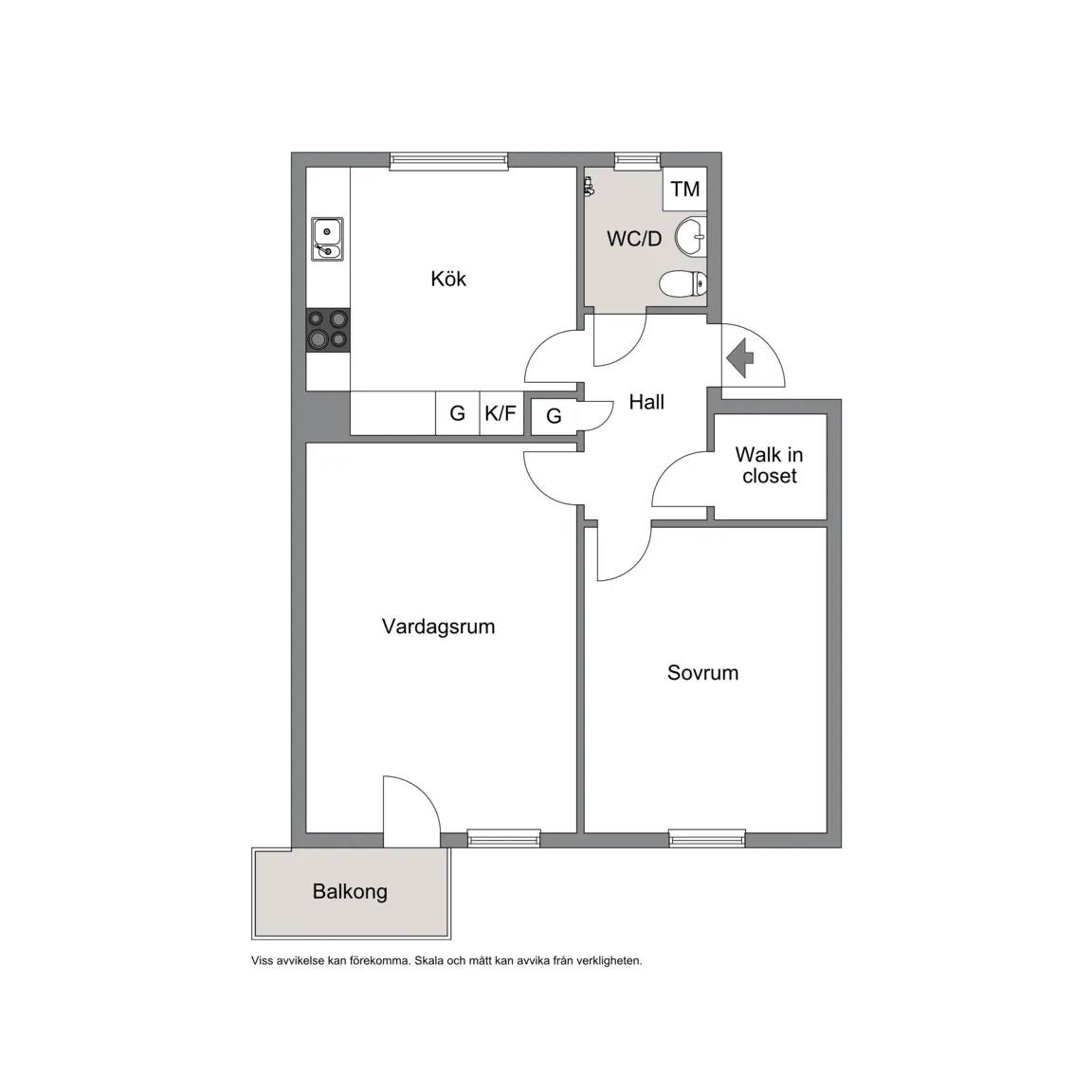 Floor plan for Postiljonsvägen 6