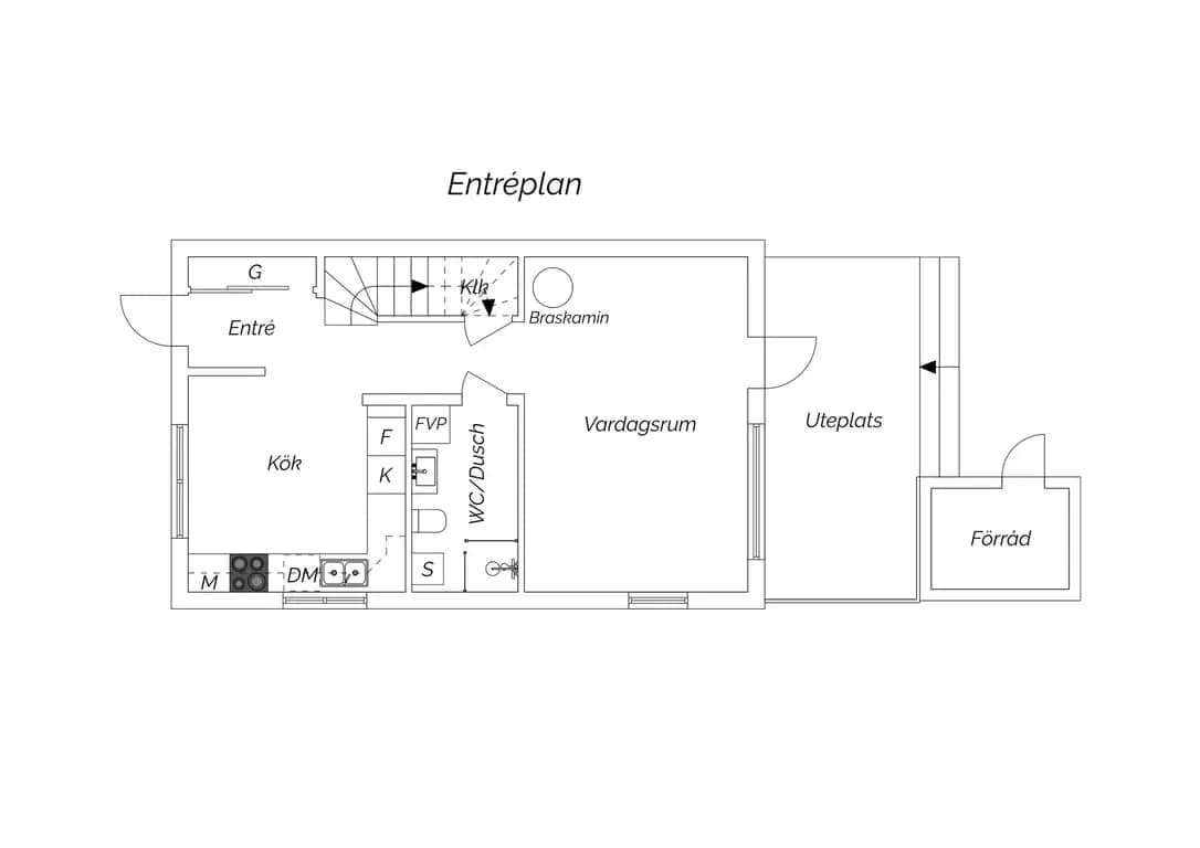 Floor plan for Blåbärsslingan 9