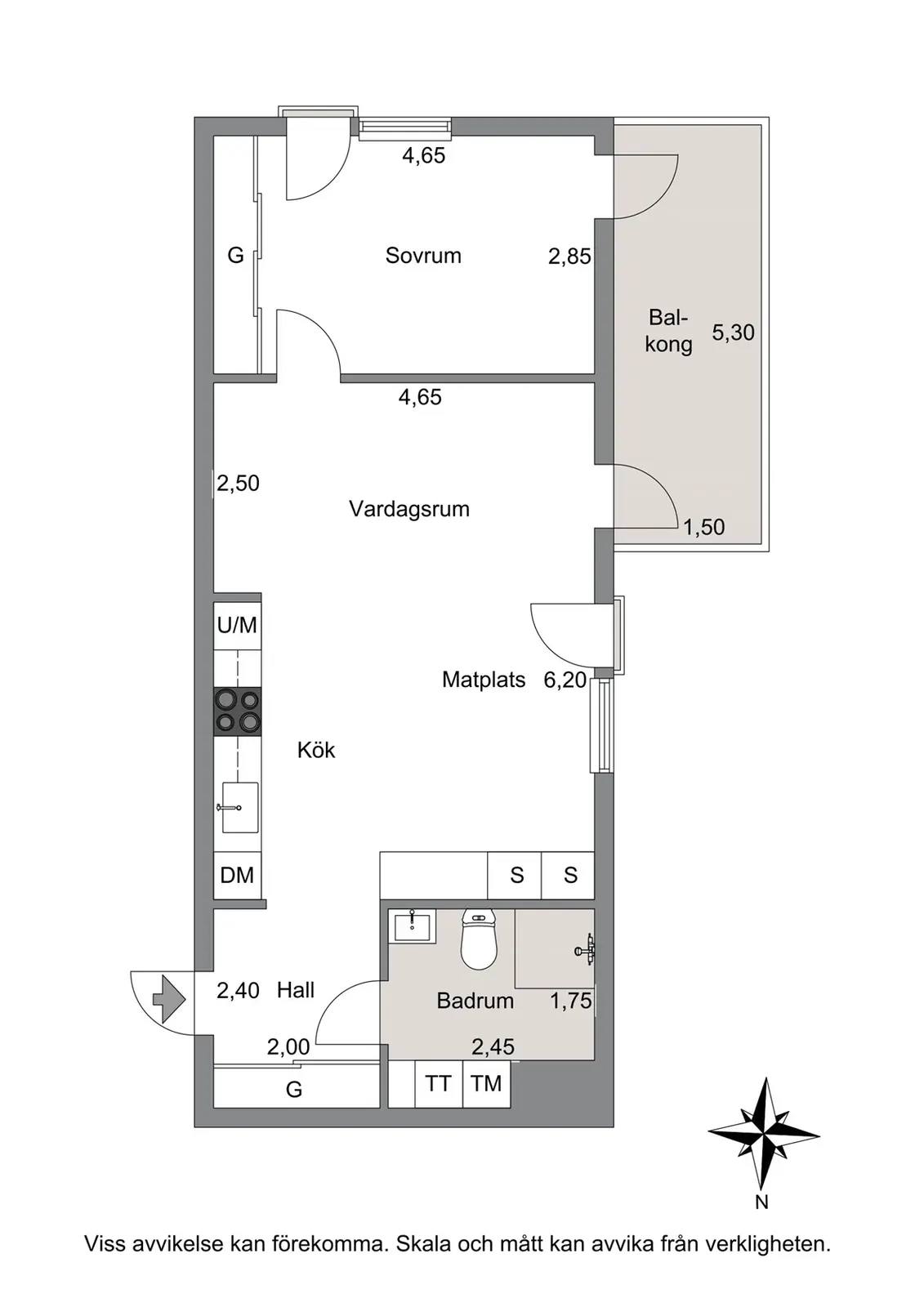 Planritning för Kvarnbygatan 25
