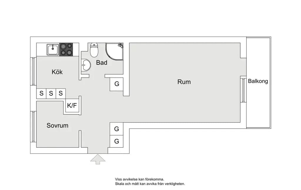 Floor plan for Hunnebergsvägen 7, 3/3tr
