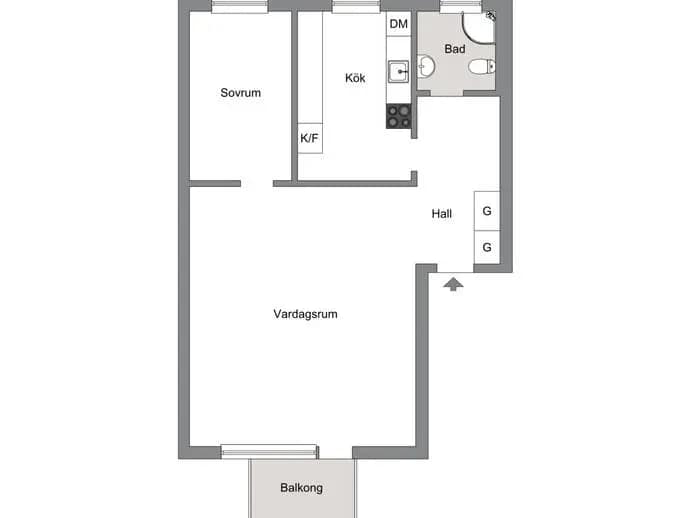 Planritning för Wahlbergsgatan 8