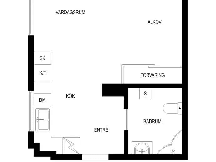 Floor plan for Tranebergsvägen 56
