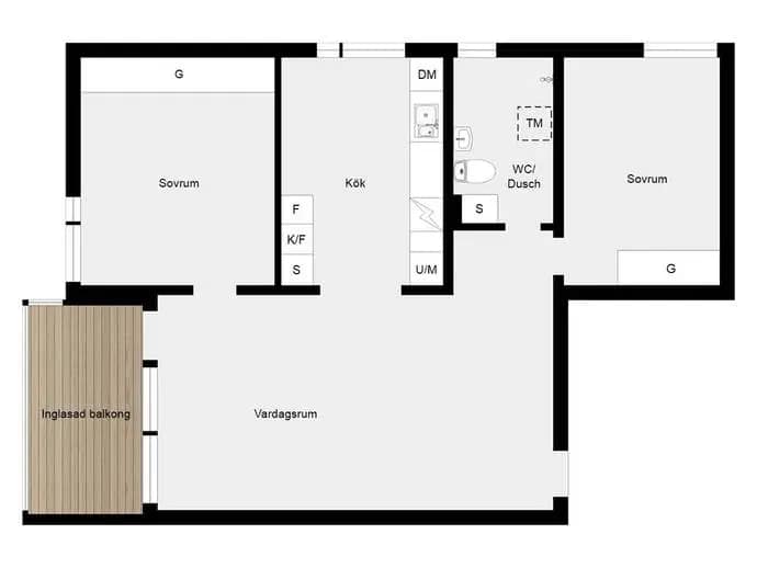 Floor plan for Nybohovsbacken 99, vån 8