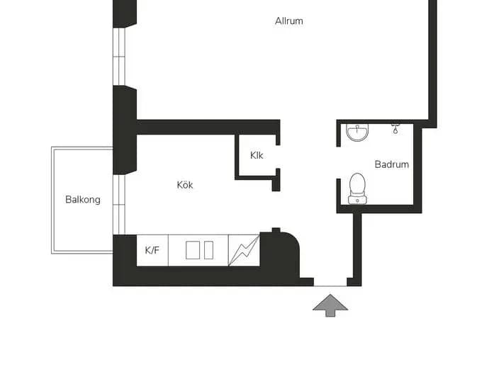 Floor plan for Hornsgatan 180