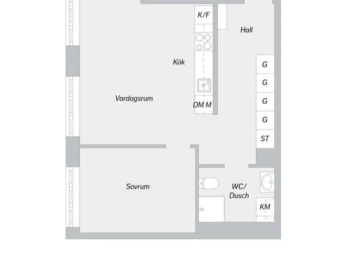 Floor plan for Ture Wennerholms torg 1, 4 tr