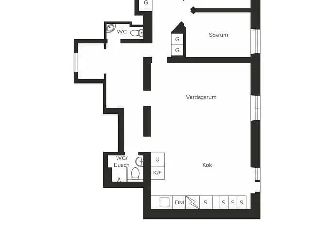 Floor plan for Pålsundsgatan 1B