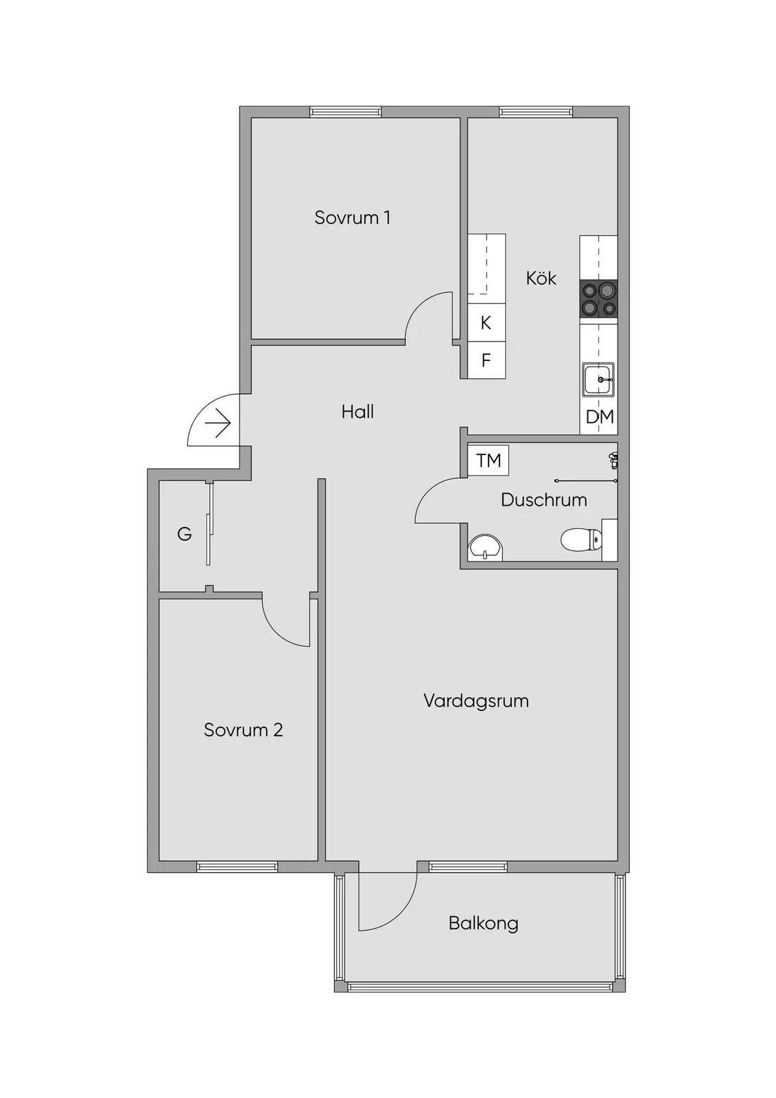 Floor plan for Ekilla Gårdsväg 16