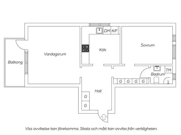 Floor plan for Kolonigatan 2