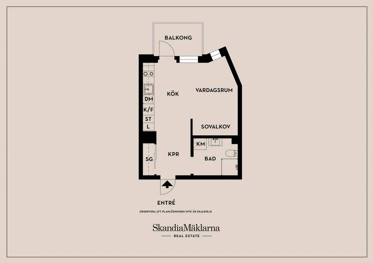 Floor plan for Generalsgatan 40