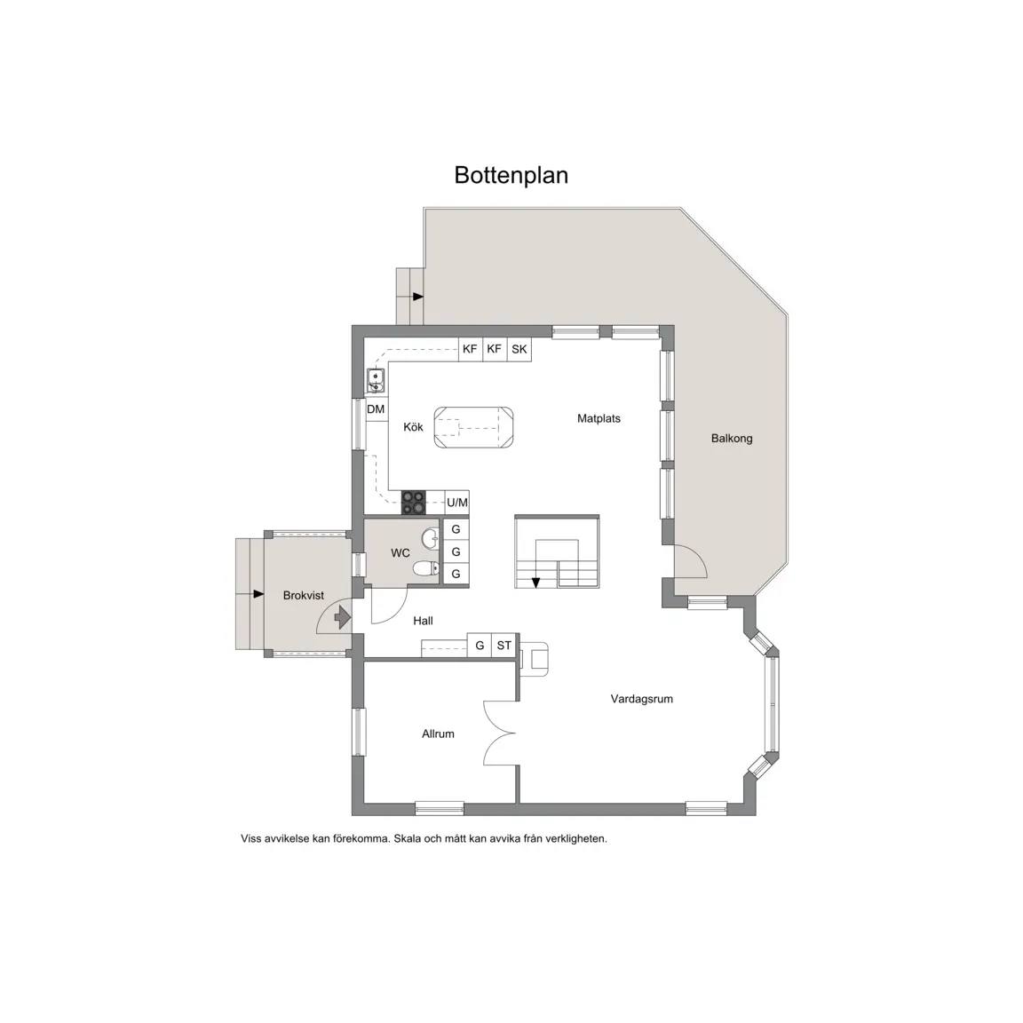 Floor plan for Wallbacksvägen 9