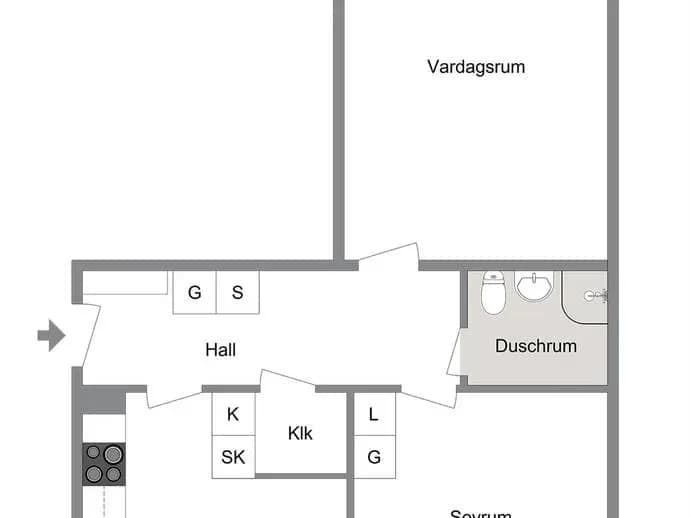 Floor plan for KOPPARVÄGEN 20