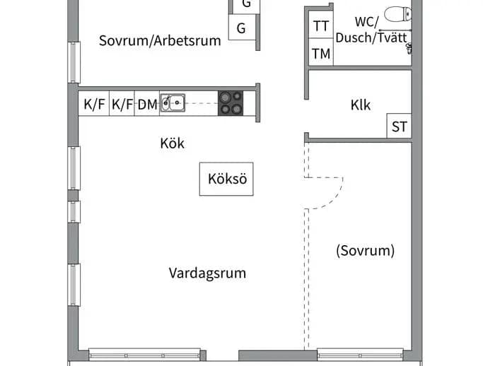 Floor plan for Tollarevägen 4, 2 tr
