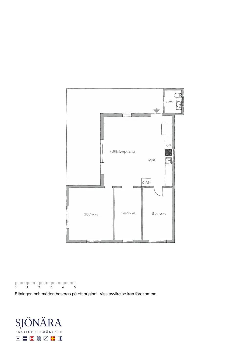 Floor plan for Sandhamn Eknö 266