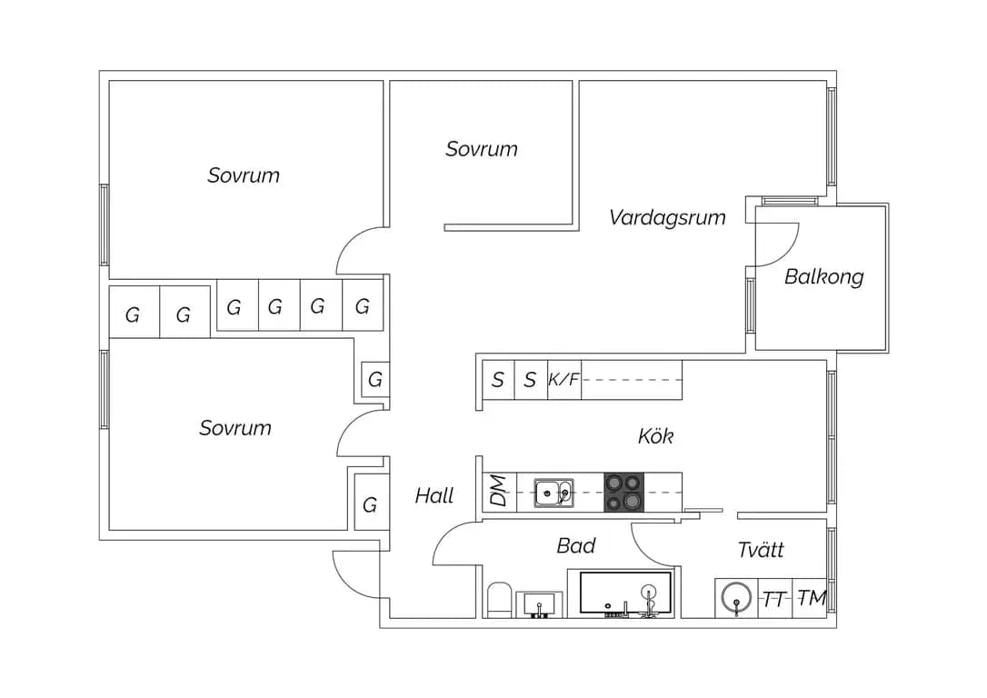 Floor plan for Solarvsplan 24