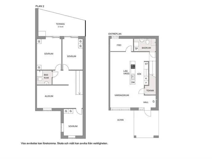 Floor plan for Basilikagränd 25