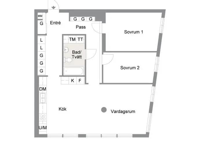 Floor plan for Rådmansgatan 14