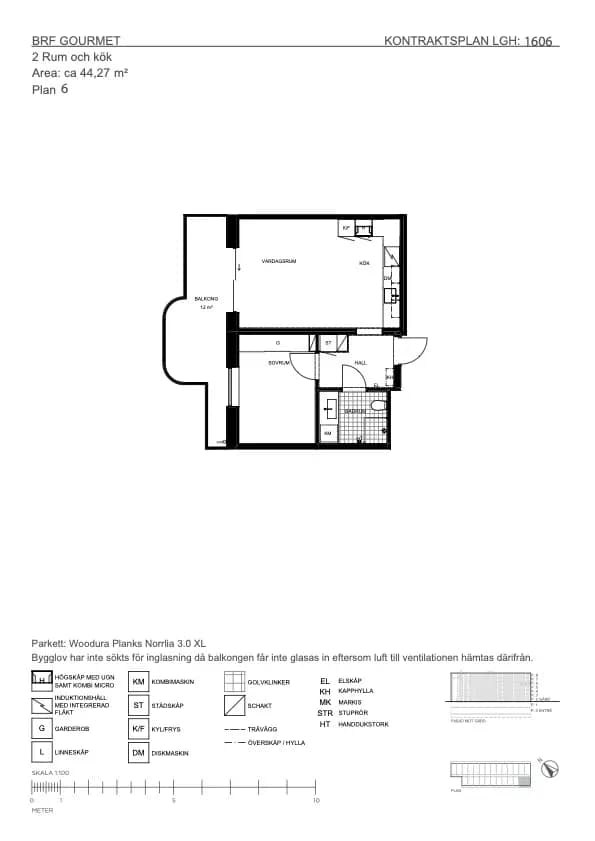 Floor plan for Sankt Göransgatan 143F