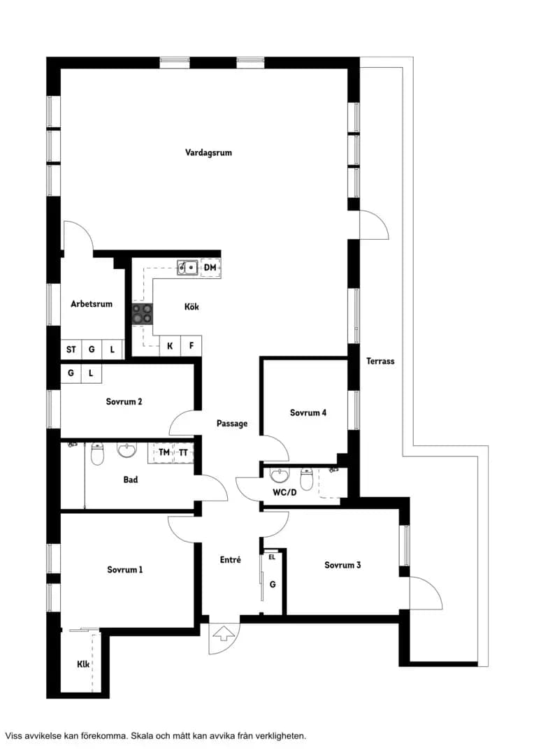 Planritning för Våtmarksvägen 33