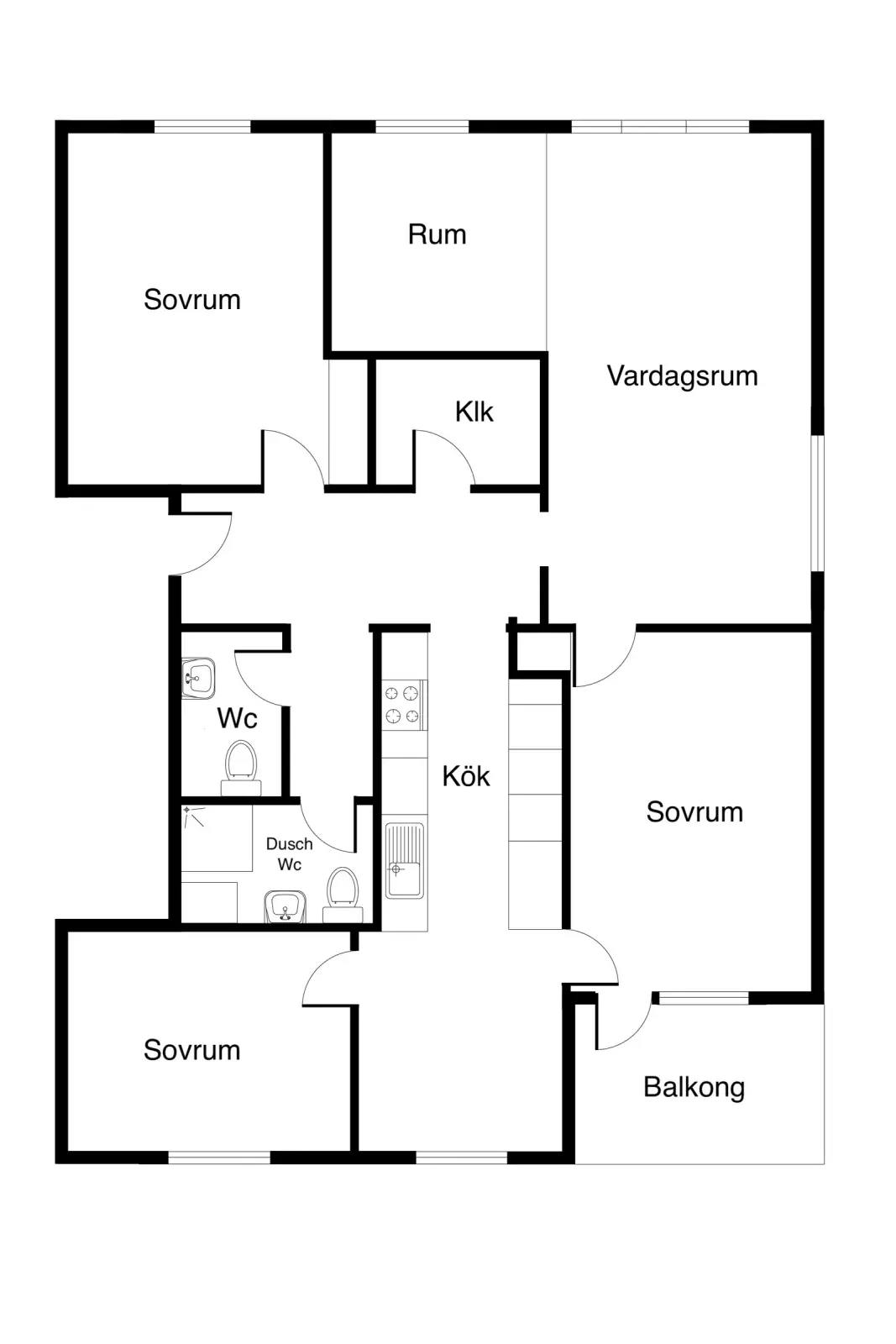 Planritning för Ringvägen 45