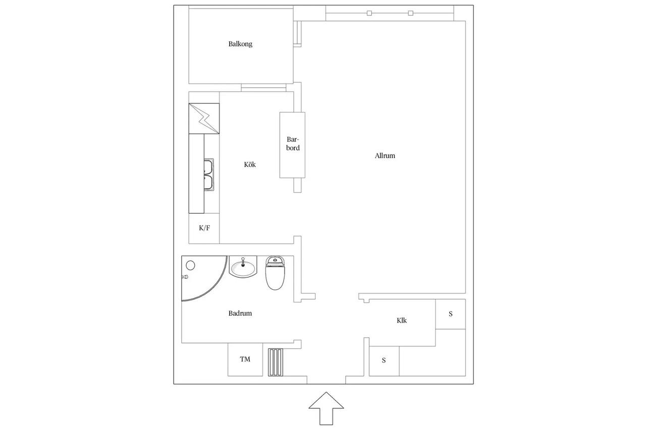 Floor plan for Tideliusgatan 61