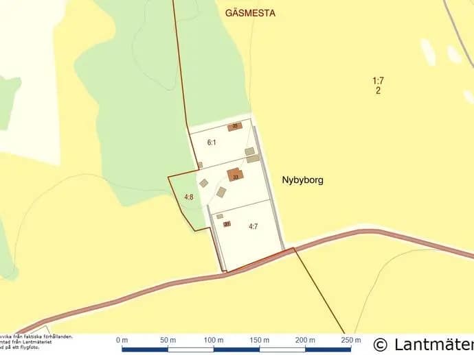 Planritning för Gäsmesta Nybyborg 33