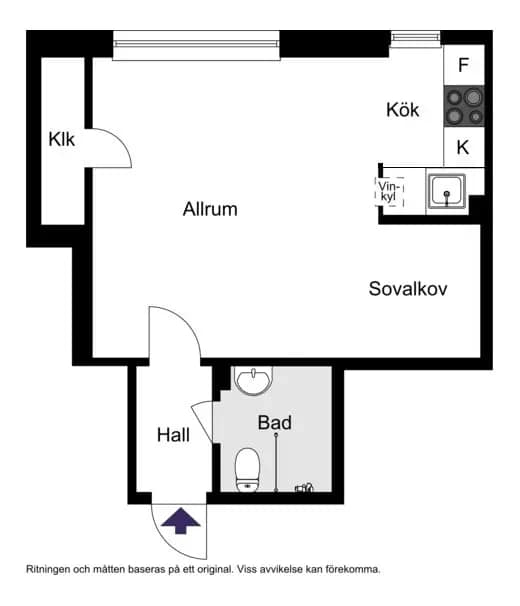 Floor plan for Värtavägen 13