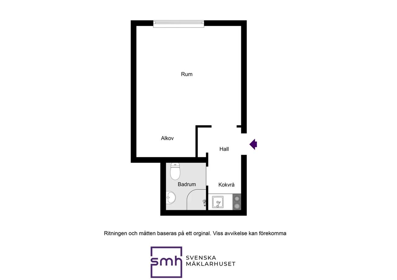 Floor plan for Sankt Knuts väg 8B