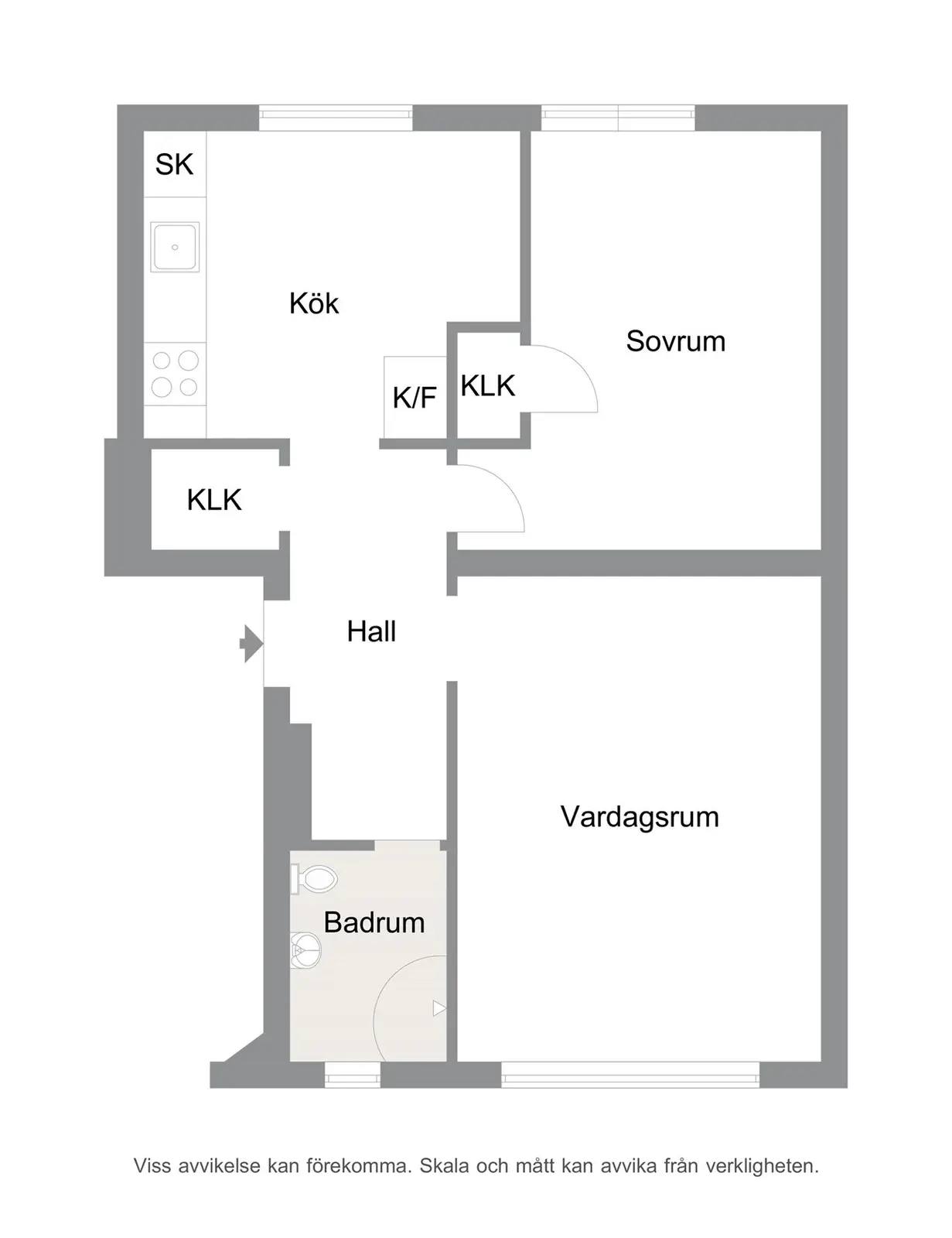 Floor plan for Torekovsgatan 4