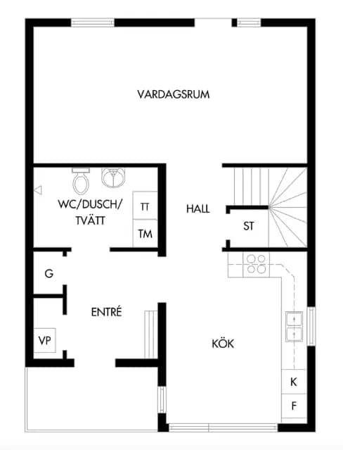 Floor plan for Örnehuvuds Väg 72