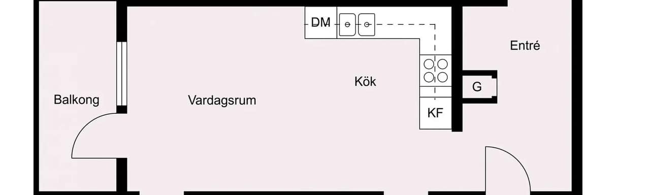 Floor plan for Rödkullastigen 3A