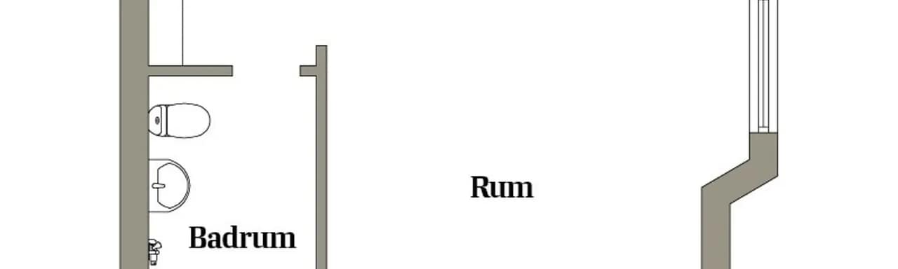 Floor plan for Skarbogatan 6