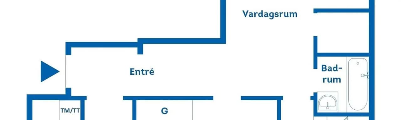Planritning för S:t Olofsgatan 18