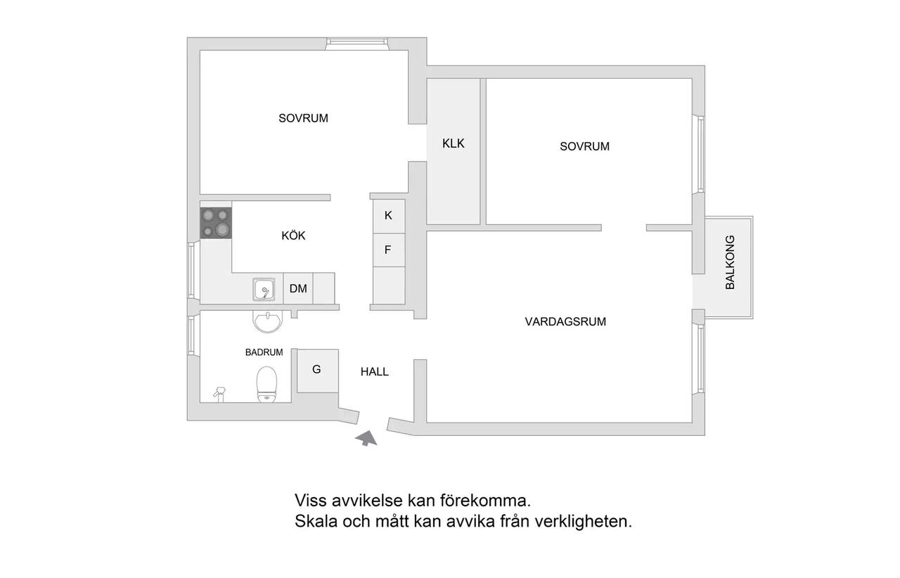 Floor plan for Åmänningevägen 60
