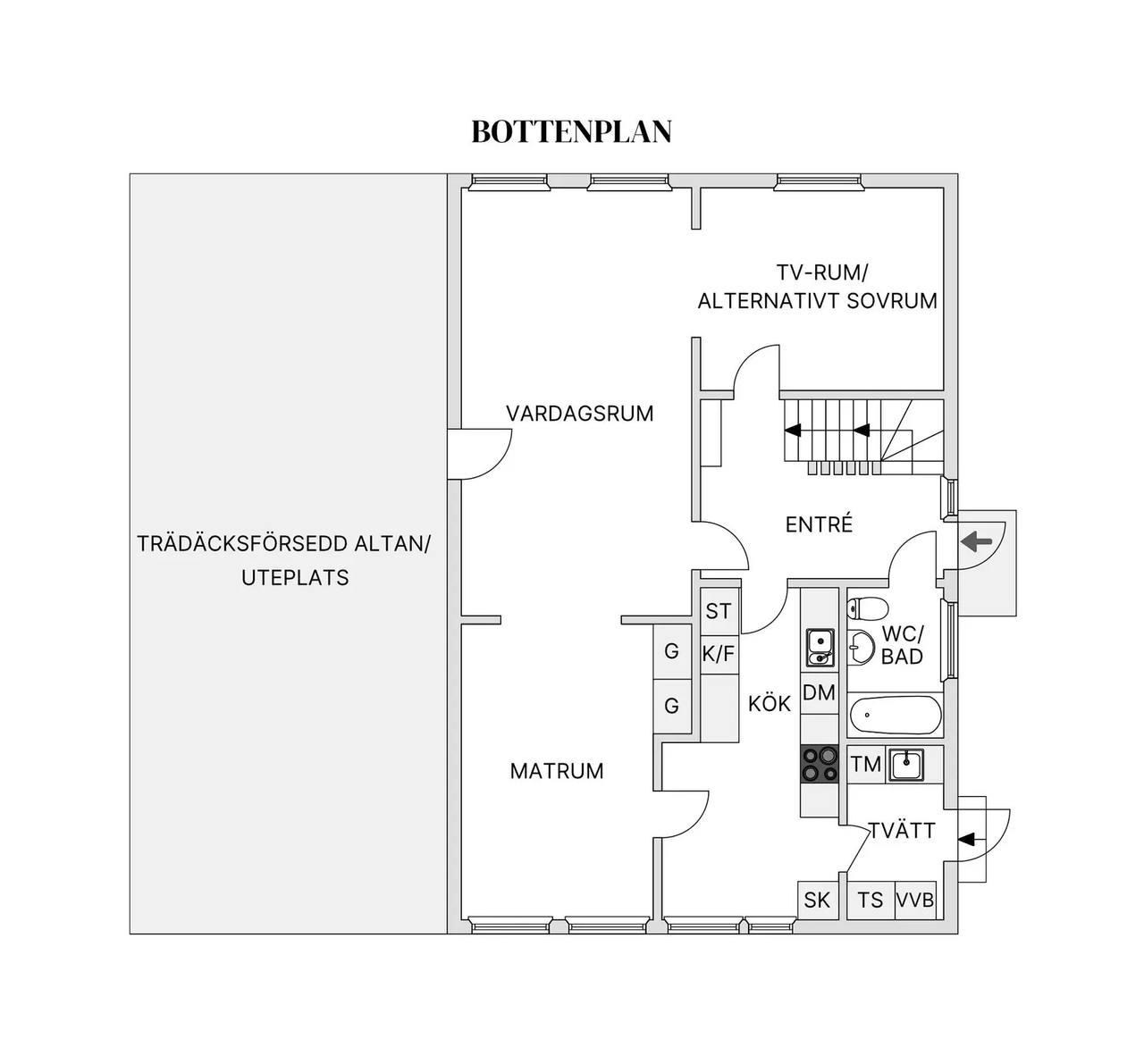 Floor plan for Avstyckningsvägen 74