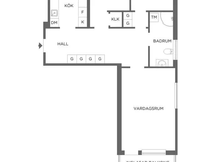 Floor plan for Gränsvägen 28