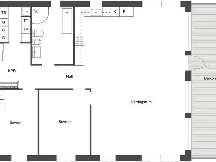 Floor plan for Galjonsgatan 5