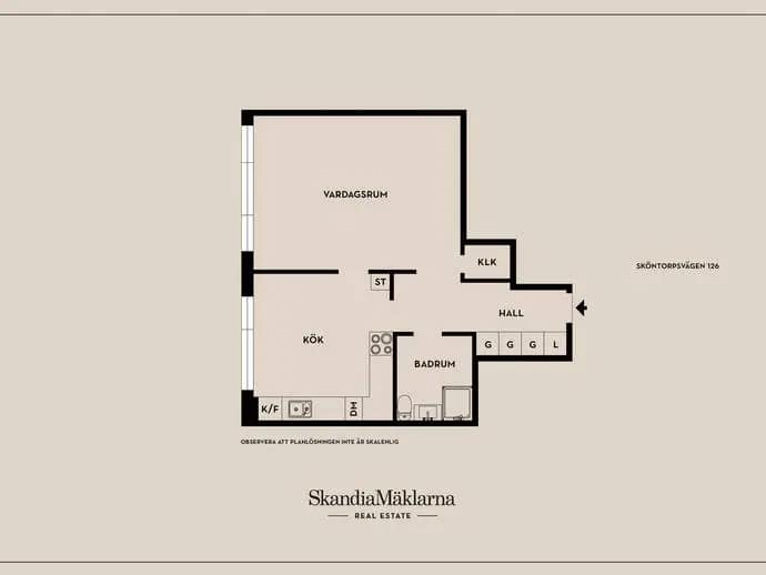 Floor plan for Sköntorpsvägen 126
