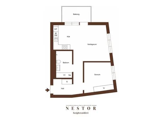 Planritning för Elkabelgatan 1