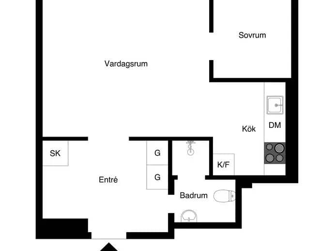 Planritning för Frödingsvägen 4