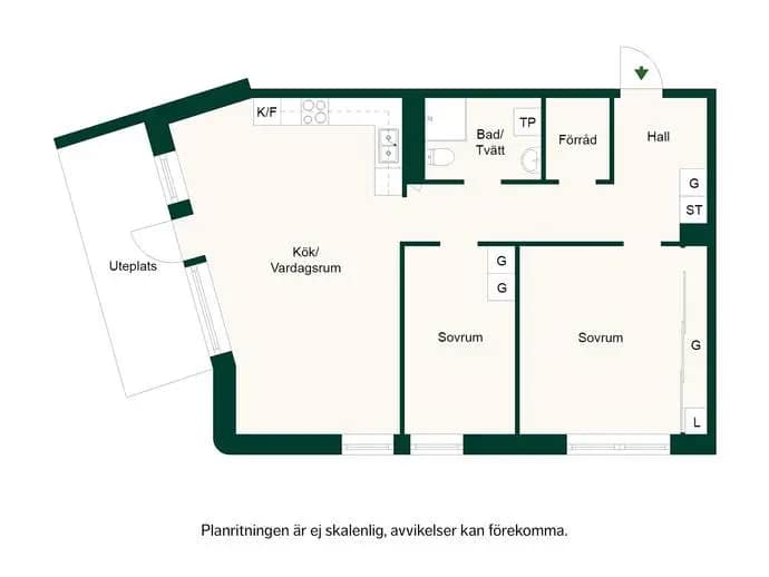 Floor plan for Stenkvistavägen 10