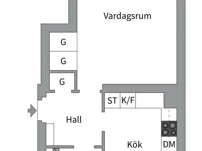 Floor plan for Cirkusvägen 1