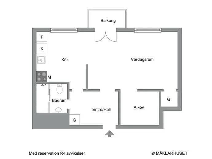 Floor plan for Svalgränd 3B