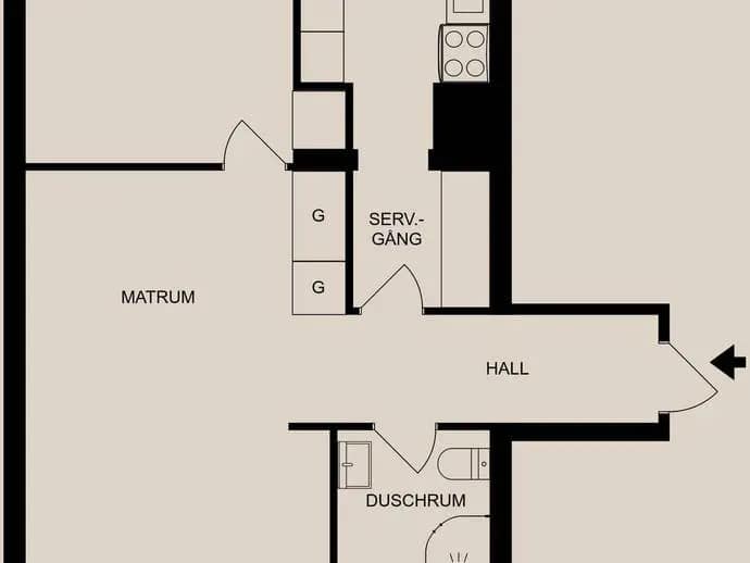Floor plan for Hospitalsgatan 41