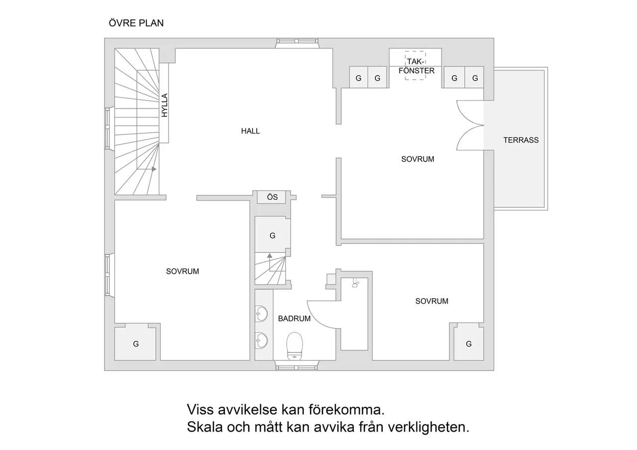 Planritning för Rimmargatan 12