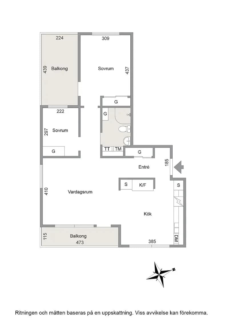 Floor plan for Fruktträdsgatan 8