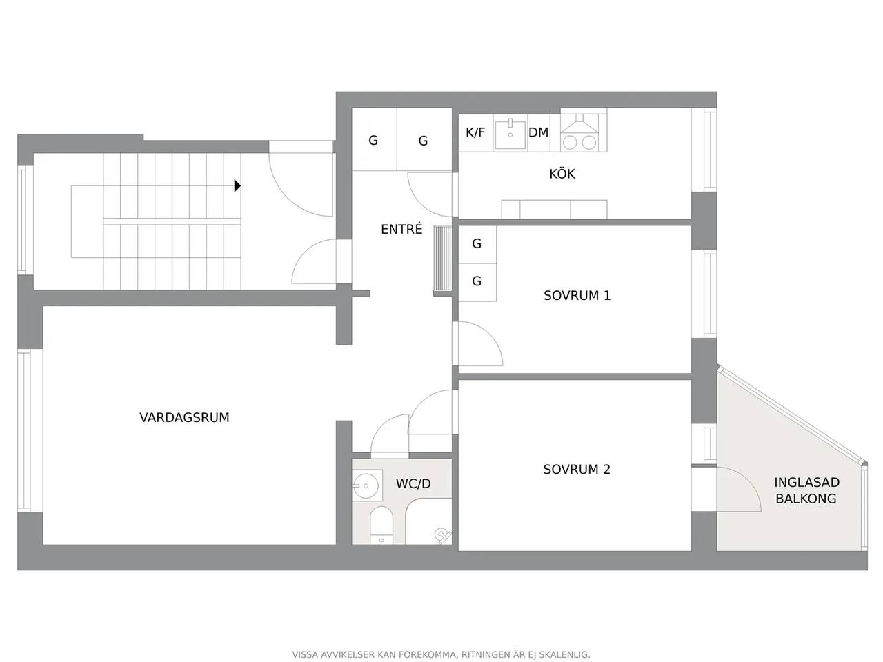 Floor plan for Alingsåsvägen 31