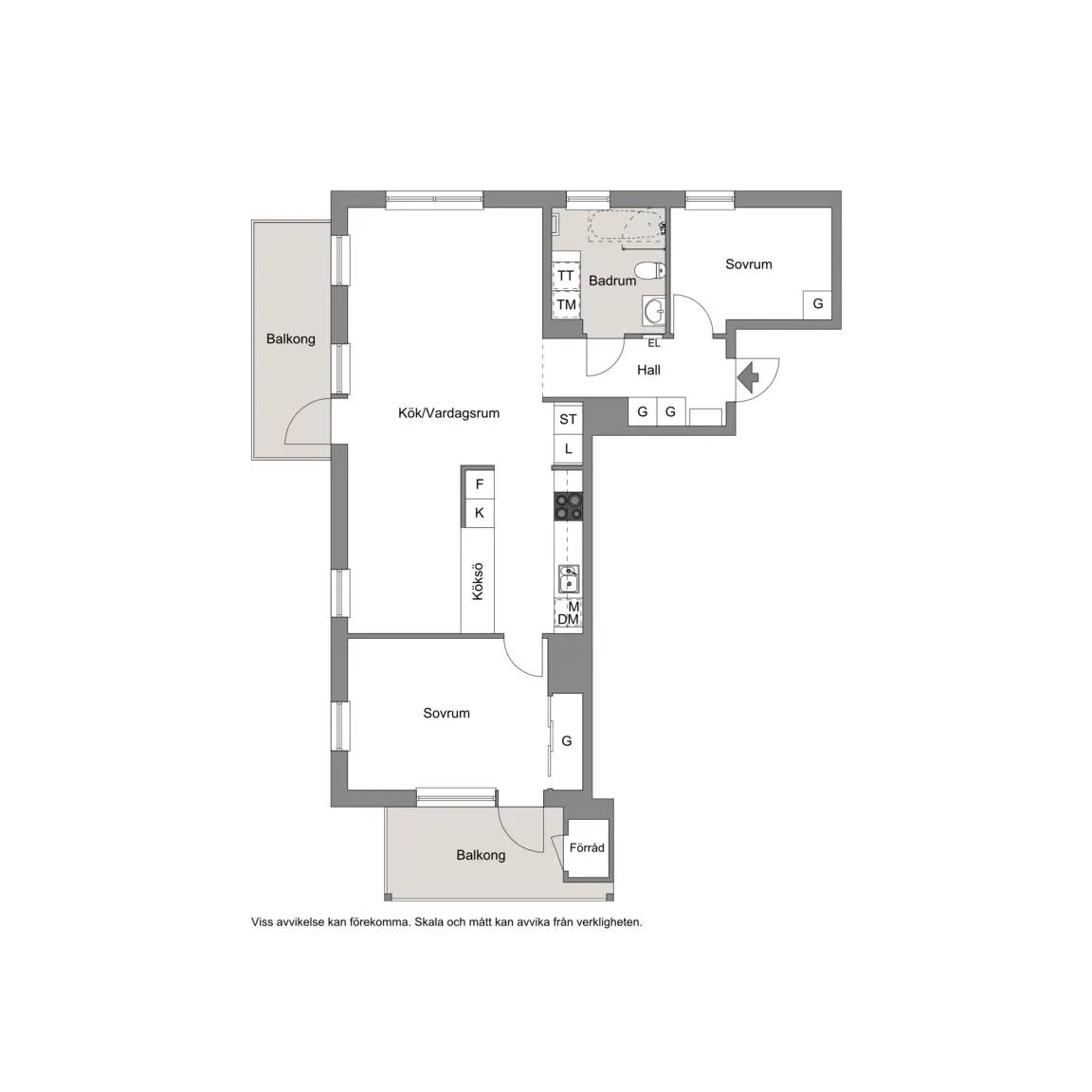 Floor plan for Sänkhagsvägen 6A