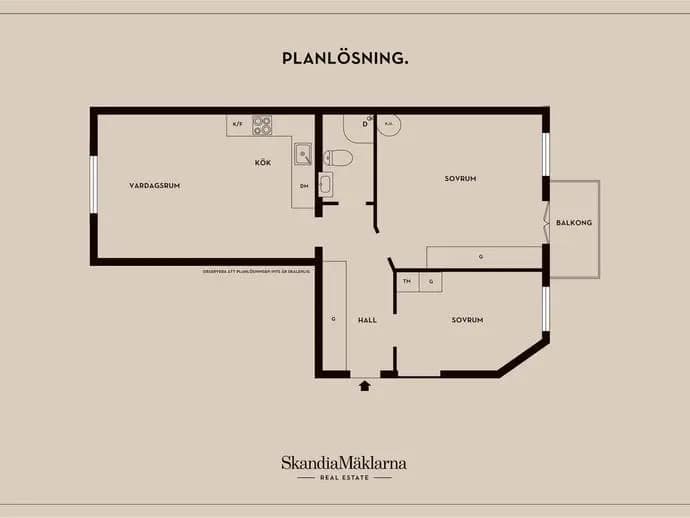 Floor plan for Sigtunagatan 19, 4tr